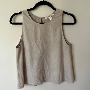 Faux Suede Tank